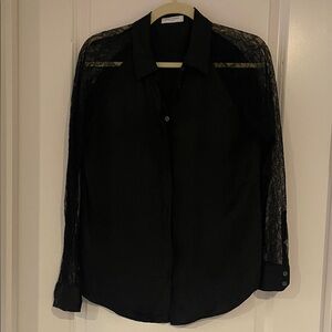 Equipment Black Button-Up Shirt